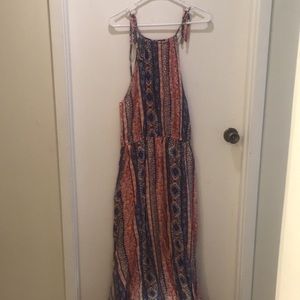 Lulu's Colorful printed maxi dress | sz XL